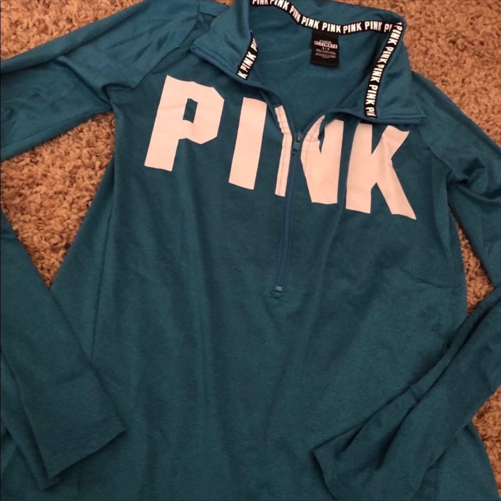 Pink quarter zip